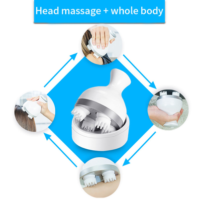 Massager de vibração Handheld automático do escalpe que amassa o Massager principal do silicone elétrico