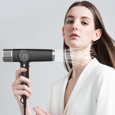 Secador de cabelo comercial BLDC para salão de cabeleireiro 1600 W LCD Secador de cabelo de íons negativos