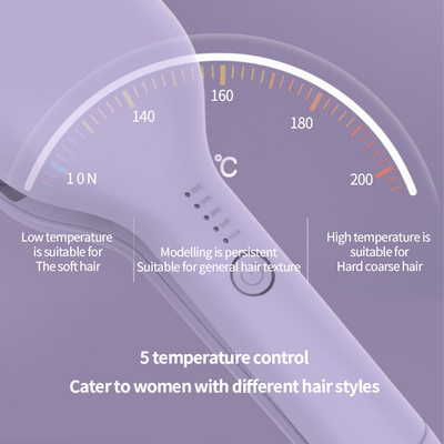 O encrespador de cabelo elétrico LCD de 3 tambores indica ferros cerâmicos a ondulação do cabelo que oscila