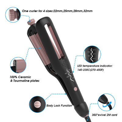 Rolo de ovo de aquecimento rápido Modelador de cabelo PTC 60 segundos 4 engrenagens ajustável Magic