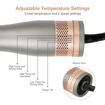 Escova de estilo de ar quente de 1000 watts 4 em uma ferramentas de estilo