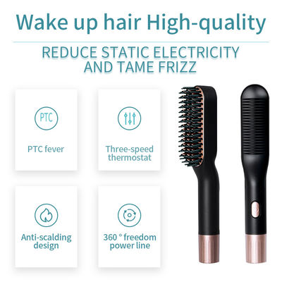 O FCC 110-240v aqueceu o endireitamento da barba escova/Straightener iônico da escova de cabelo