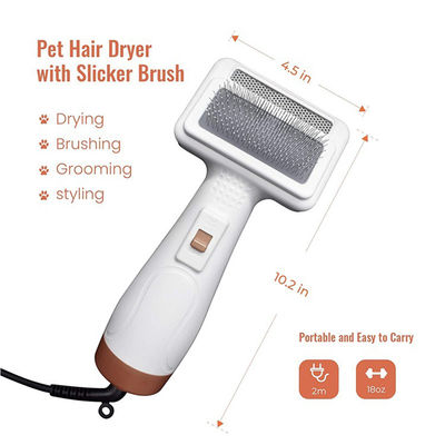 300W sustentáveis 2 em 1 cão mais seco do cabelo do animal de estimação escovam o secador de cabelo reusável