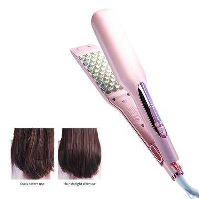 Straightener do cabelo do volume do ferro de 450F PTC Heater Ceramic Hair Crimper Tourmaline