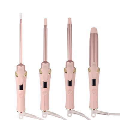 Rosa elétrico Mini Hair Curler Easy do tamanho do encrespador de cabelo 6mm /9mm /13mm /25mm para segurar o ferro do encrespador de cabelo