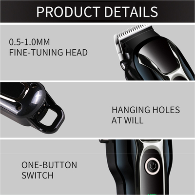 Ajustador excelente do cabelo da parte alta para o agregado familiar USB dos homens que carrega com a bateria poderosa